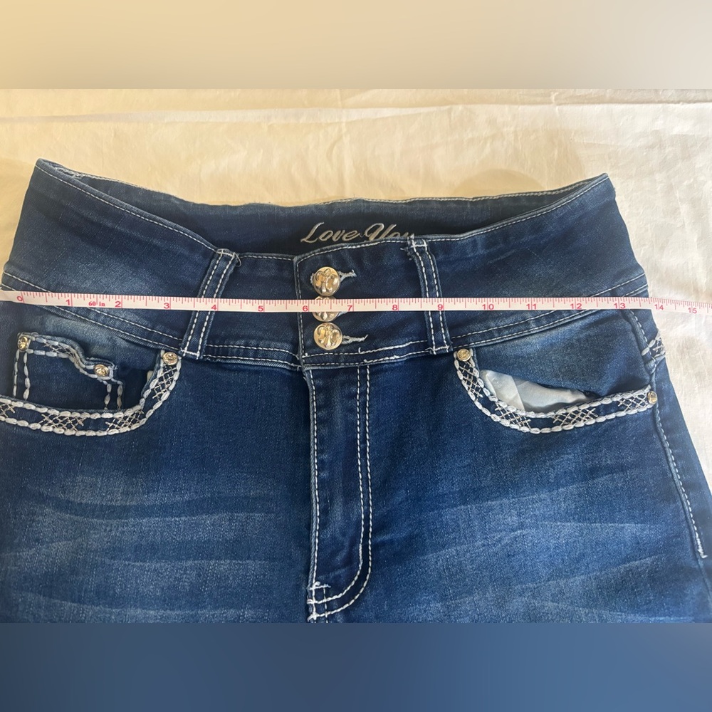 Love You Dark Wash Stretch Jeans (Size 11/12 - Picture 11 of 11